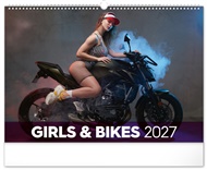 Nástěnný kalendář Girls & Bikes 2027