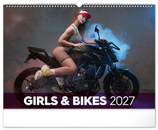 Nástěnný kalendář Girls & Bikes 2027 - 