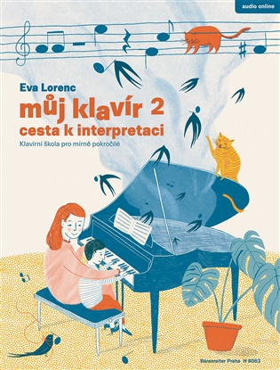 Můj klavír 2: Cesta k interpretaci. Klavírní škola pro mírně pokročilé - Eva Lorenc