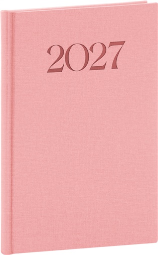 Týdenní diář Biella 2027, růžový - 