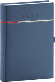 Denní diář Tomy 2027, modro-červený: 15 x 21 cm