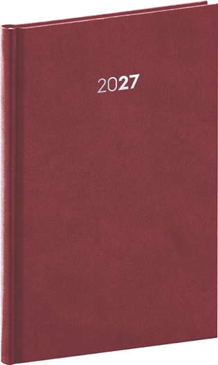 Týdenní diář Balakon 2027, bordó - 