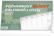 Stolní kalendář Poznámkový daňový s citáty 2027