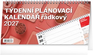 Stolní kalendář Plánovací řádkový 2027 - 