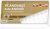 Stolní kalendář Plánovací s evropskými svátky 2027