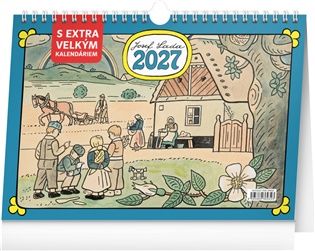 Stolní kalendář Josef Lada s extra velkým kalendáriem 2027 - 