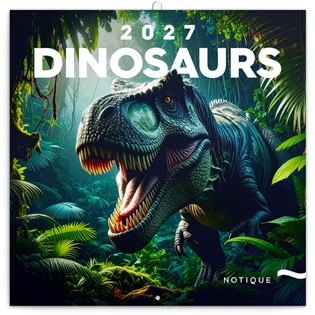 Poznámkový kalendář Dinosauři 2027 - 