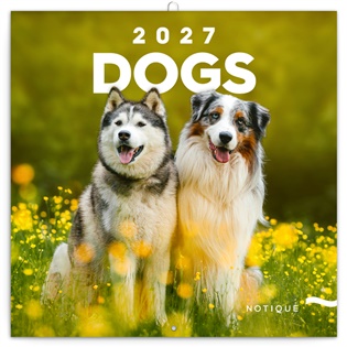 Poznámkový kalendář Psi 2027 - 