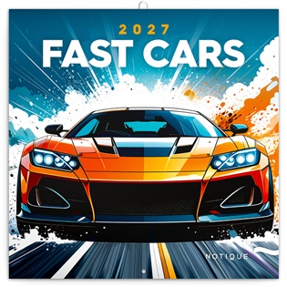 Poznámkový kalendář Fantastická auta 2027 - 