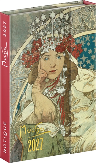 Týdenní magnetický diář Alfons Mucha 2027 - 