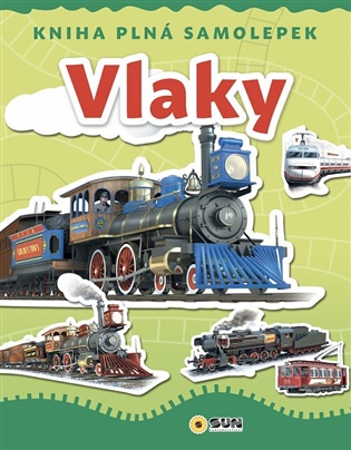 Vlaky-kniha plná samolepek - 