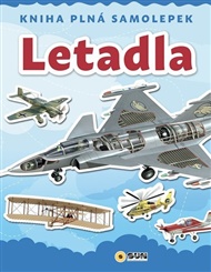 Letadla-kniha plná samolepek