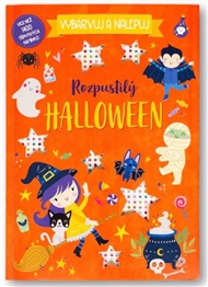 Vybarvuj a nalepuj Rozpustilý Halloween Více než 1400 třpytivých kamínků