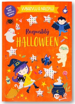 Vybarvuj a nalepuj Rozpustilý Halloween Více než 1400 třpytivých kamínků - 