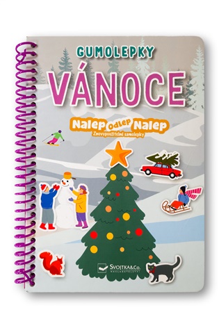 Nalep, odlep, nalep! Gumolepky Vánoce: Znovupoužitelné samolepky - Richard Cortés
