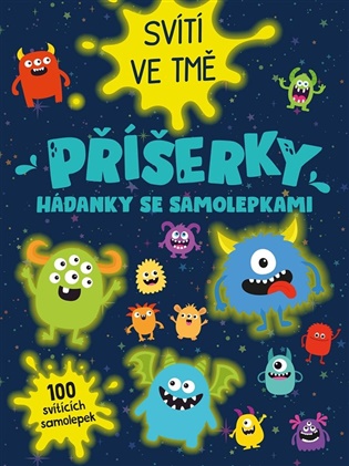 Příšerky - Hádanky se samolepkami - svítí ve tmě - 