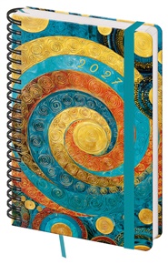 Týdenní diář A5 Twin s poznámkami Spiral