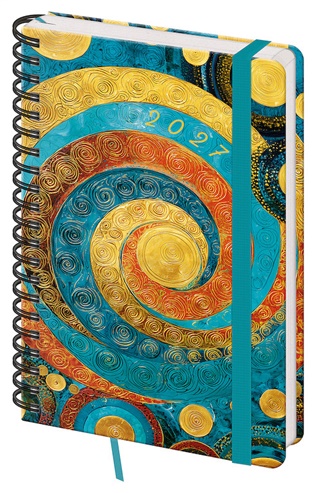 Týdenní diář A5 Twin s poznámkami Spiral - 