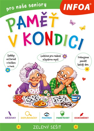 Paměť v kondici - zelený sešit pro seniory - 