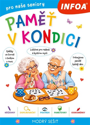 Paměť v kondici - modrý sešit pro seniory - 