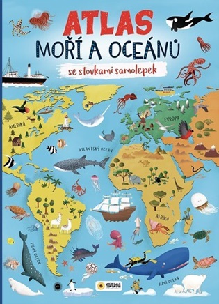 Atlas MOŘÍ A OCEÁNŮ se stovkami samolepek - 
