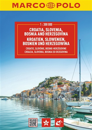 Chorvatsko, Slovinsko, Bosna a Hercegovina: autoatlas – Marco Polo -  kolektiv autorů