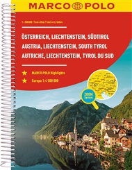 Rakousko, Lichtenštejnsko, Jižní Tyrolsko: autoatlas – Marco Polo -  kolektiv autorů