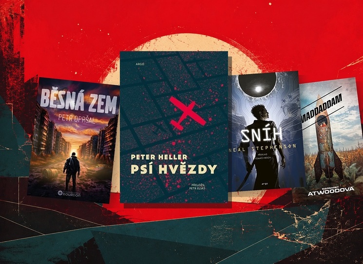 Co mají společného opuštěná cesna nad Coloradem, ostravská periferie ovládaná korporacemi, hacker rozvážející pizzu pro mafii a laboratorně vyšlechtěné bytosti dědící zbytky planety? Všechny čtyři knihy si kladou stejnou otázku: co zbyde z člověka, když zmizí svět, na který byl zvyklý? A každá na ni odpovídá jinak: poeticky, satiricky, akčně i s černým humorem. Vybrali jsme čtyři postapokalyptické tituly, které v roce 2026 rezonují možná víc, než by nám bylo milé, ale o to víc stojí za přečtení.